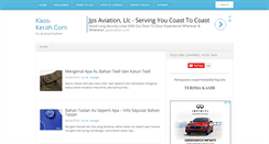 Desktop Screenshot of kaos-kerah.com